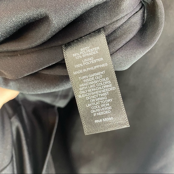 Express Black Suede Lace up Front Dress - Picture 9 of 9